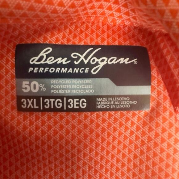 Ben Hogan Orange on Orange Performance Polo Sz. 3X - Picture 4 of 4